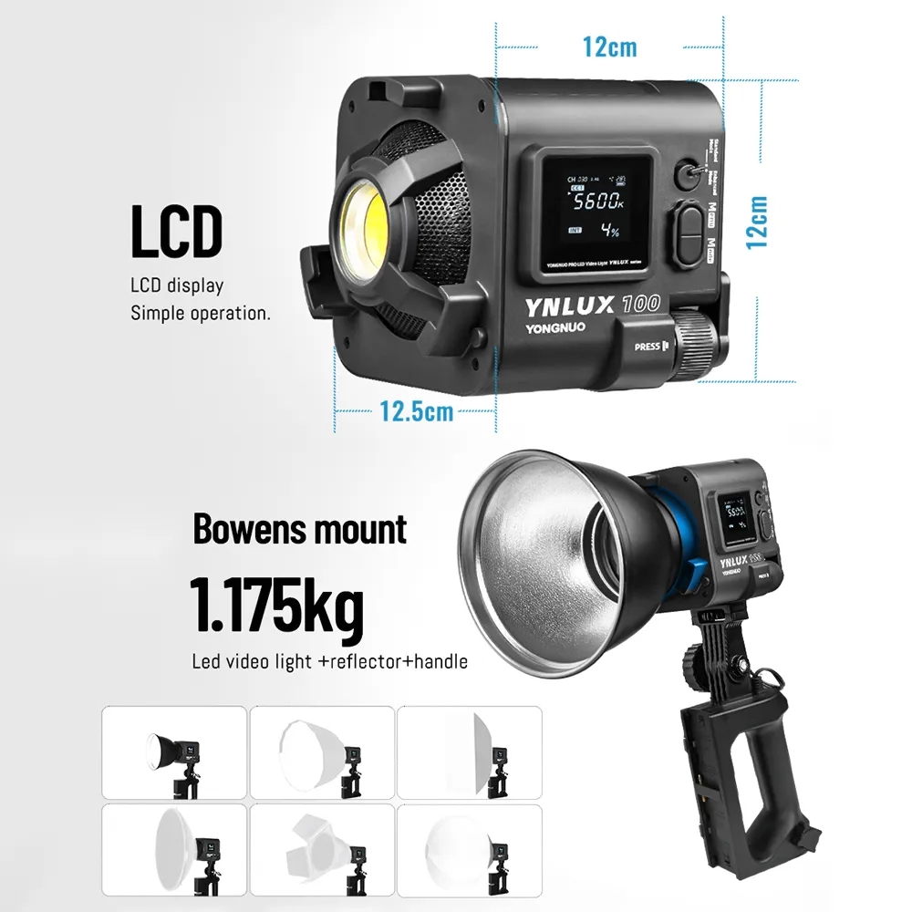 YONGNUO YNLUX100 100W 3200K-56 - Photography Lighting Handheld incelemesi ve fiyatı