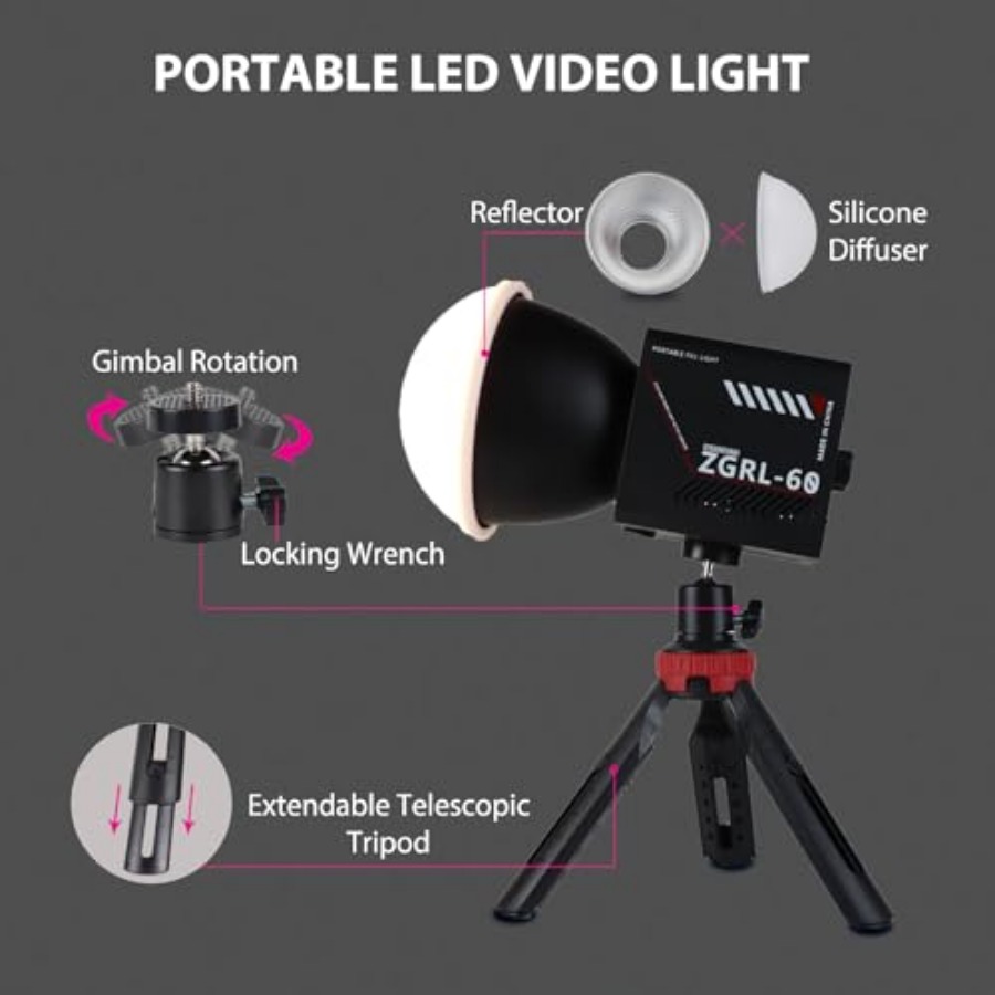 60W COB LED Video Işığı, 8000  - Photography Lighting Handheld incelemesi ve fiyatı