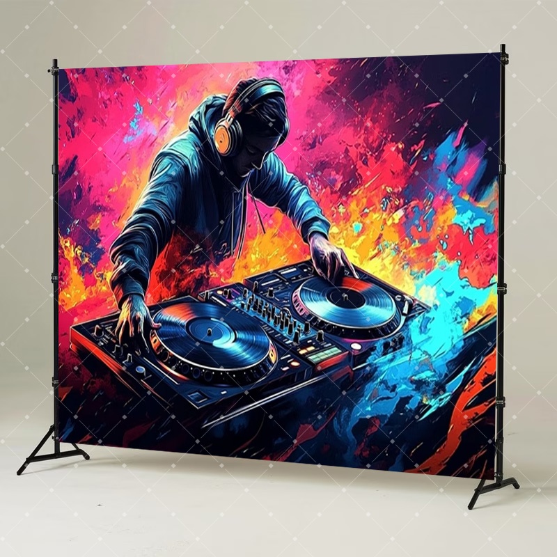 Hip Hop Müzik DJ Partisi Dekor - Photography Lighting Meter incelemesi ve fiyatı
